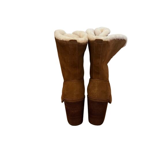 UGG Jerene Suede High Heel Boot in Chestnut Color | 10 - Picture 6 of 8